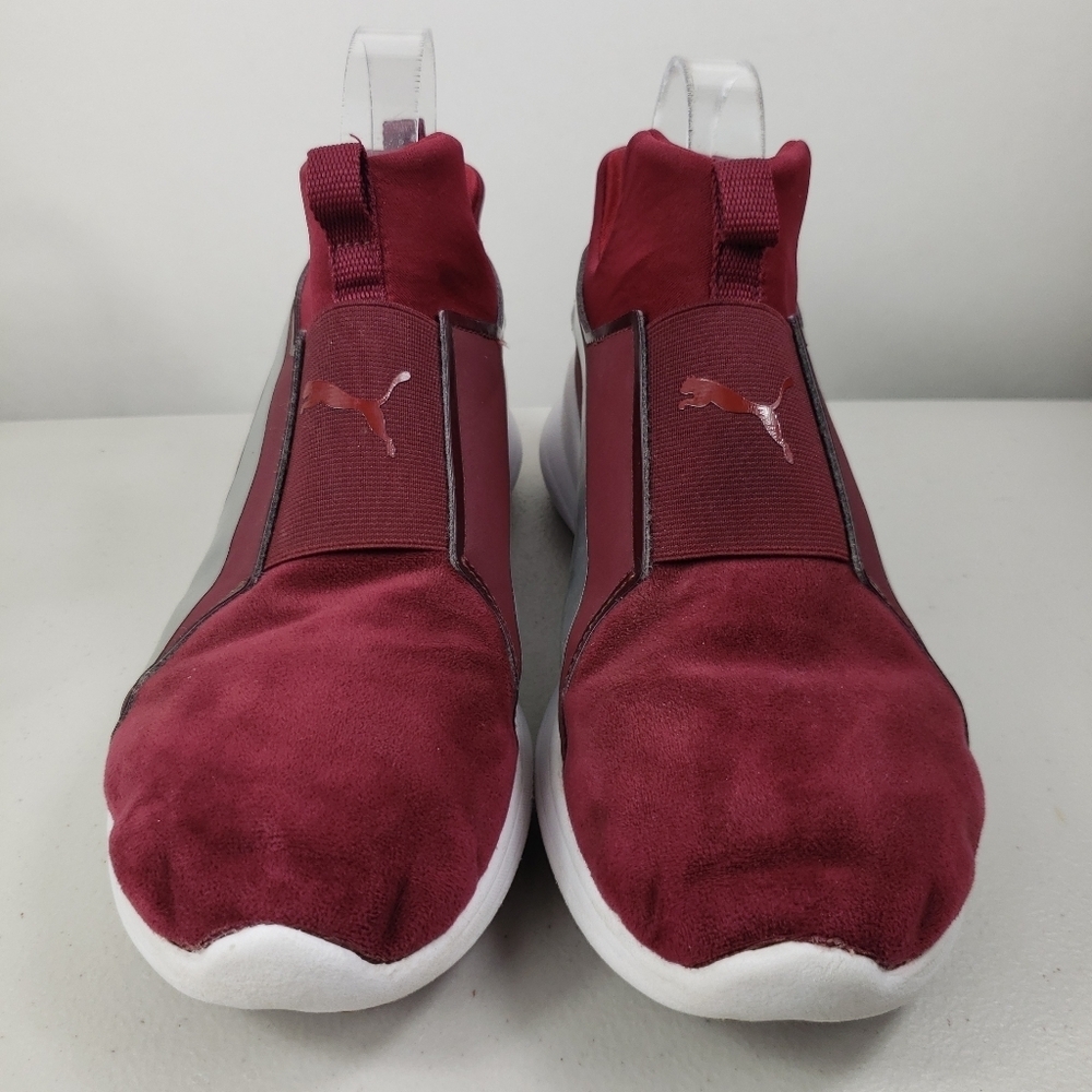 PUMA Women's Sneakers size 8 red burgundy - Picture 9 of 13